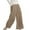 Khaki, variant on VEKDONE Womens Linen Long Pants Gray L