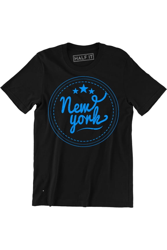 New York Three Star Home State Slogan Graphic Shirt Rap Culture Men T-Shirt Tee