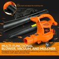 thumbnail image 4 of SuperHandy 220 MPH at 380 CFM 12 Amps 120 Volts Electric Leaf Blower & Vacuum, 3-in-1 Functionality, 4 of 7