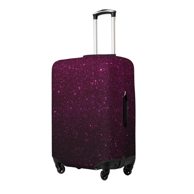 Fotbe Dark Purple Glitter Funda Protectora para Equipaje, Antirrayones y Resistente a la Suciedad, Compatible con Maletas de 18 a 32 Pulgadas-Large