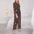 thumbnail image 3 of Yiaed coffee mug cup Print Pajamas Women's Long Sleeve Sleepwear Soft Button Down Loungewear Pjs Lounge Set Nightwear Womens Pajama Pants-XX-Large, 3 of 7