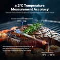 thumbnail image 4 of VEVOR Wireless Meat Thermometer, 500 ft Range Wireless Bluetooth Meat Thermometer, Digital Cooking Food Meat Thermometer, Waterproof Smart Meat Probe with One Probe, for Grilling, Smoker, BBQ & Oven, 4 of 9
