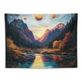 thumbnail image 5 of Fenyluxe  Fantasy Forest Tapestry Aesthetics Mushroom Tapestry Galaxy Planet Tapestry Magical River Mountain Tapestry Mysterious Starry Sky Tapestry Wall Hanging for Bedroom Decor 40x30inch, 5 of 6