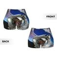 thumbnail image 5 of Fotbe Astronaut in Outer Space Seamless Shorts, Womens Workout Shorts High Waist Stretch Booty Short for Gym/Yoga/Running/Biking-Small, 5 of 9