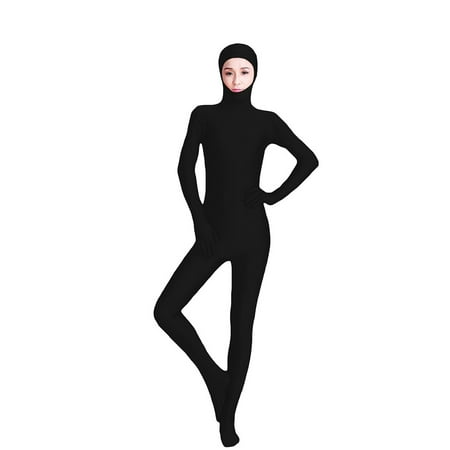 Muka Lycra Spandex Zentai Unitard with Face Open Second Skin Bodysuit Catsuit