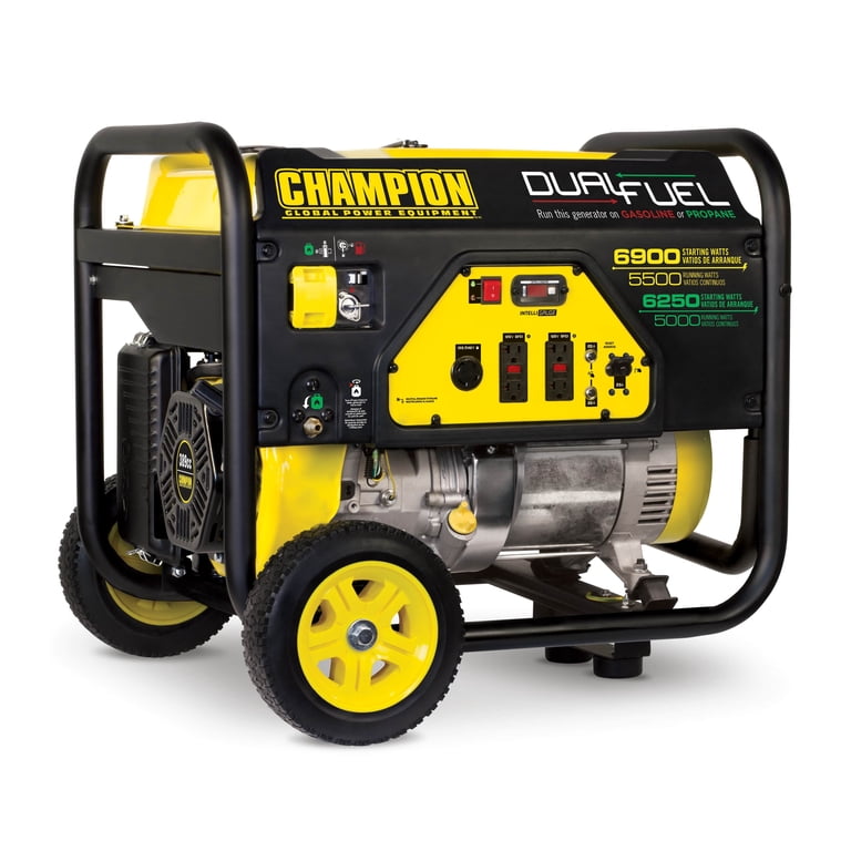 Dual Fuel Portable Generator 6900/5500W with Wheel Kit - Walmart