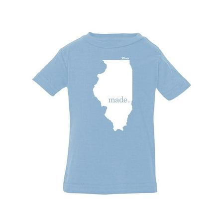 

Made In Illinois T-Shirt Infant -Smartprints Designs 18 Months