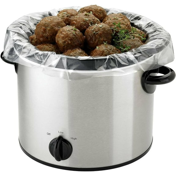Hassle-Free Slow Cooker Liners – 30 Count, Easy Cleanup for Mess-Free Cooking