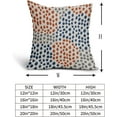 thumbnail image 5 of Blue Orange Pillow Covers 20x20 Set of 2 Boho Design Gray Dot Throw Pillows Modern Trendy Fall Print Decorative Outdoor Pillowcase Holiday Cushion Cover Linen Case Decor for Sofa Couch Bed, 5 of 6