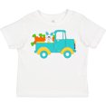 thumbnail image 3 of Inktastic Cute Easter Bunny in Blue Truck with Carrots Boys or Girls Toddler T-Shirt, 3 of 5