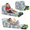 Gray Soccer, variant on MIERES Toddler Sofa Fold-out Foam Lounge, Split Design Convertible Nap Mat, Zipper Washable Slipcover Kids Indoor Play & Rest Sofa