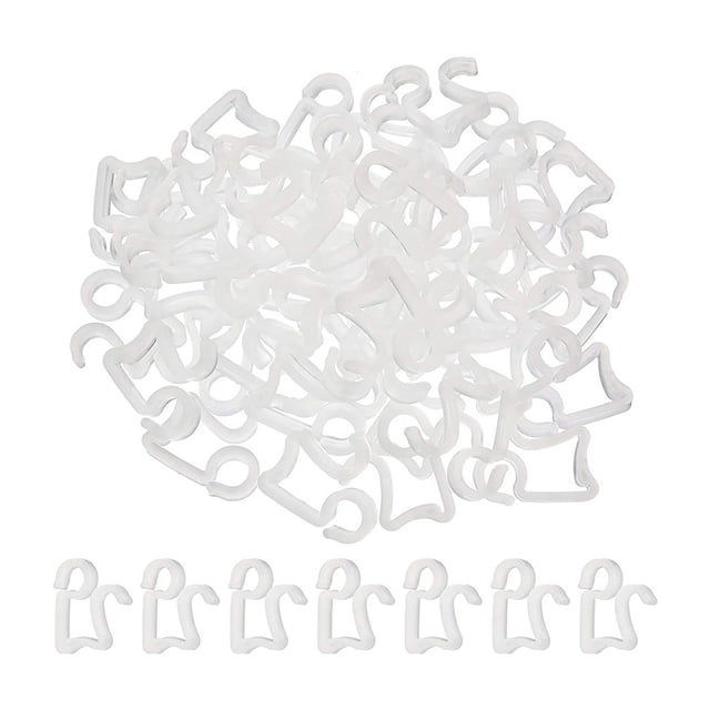 Canalón, Clips Colgantes De Canalón De Luz De Plástico Para Decoración De Fiesta, Cadena De Luz Exterior 100 Uds. Ganchos Moyic HA020139-00