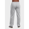thumbnail image 3 of Men's Soft Fleece Lightweight Comfort Open Bottom Sweatpants Loungewear w/Side Pockets, 3 of 4