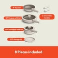 thumbnail image 4 of Juego de utensilios de cocina Bella de 8 piezas, apto para cualquier lugar™ con revestimiento antiadherente de cerámica EverGood™, asas extraíbles, apto para lavavajillas y horno, compatible con todo, 4 of 5