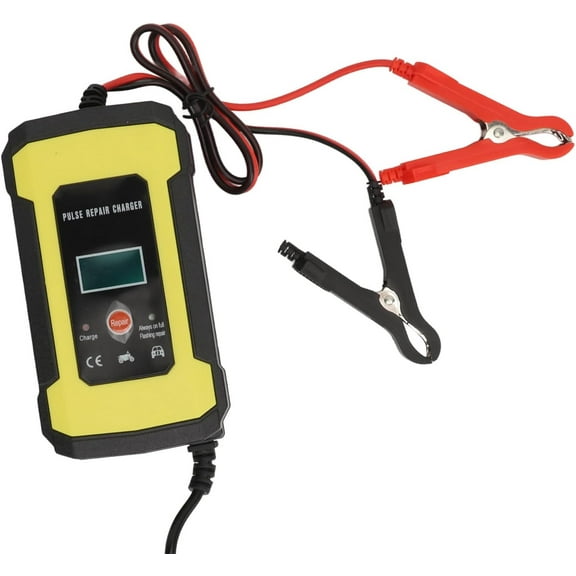 Pulse Repair Charger, Car Battery Charger Flame Resistant for Battery (US Plug)