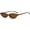 Brown/Brown, variant on Trendy Oval Eye Sunglasses for Women,Retro Oval Sun Glasses,Y2k Trendy Narrow Sunnies