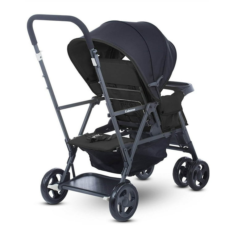 joovy Caboose Sit and Stand Double Stroller Black