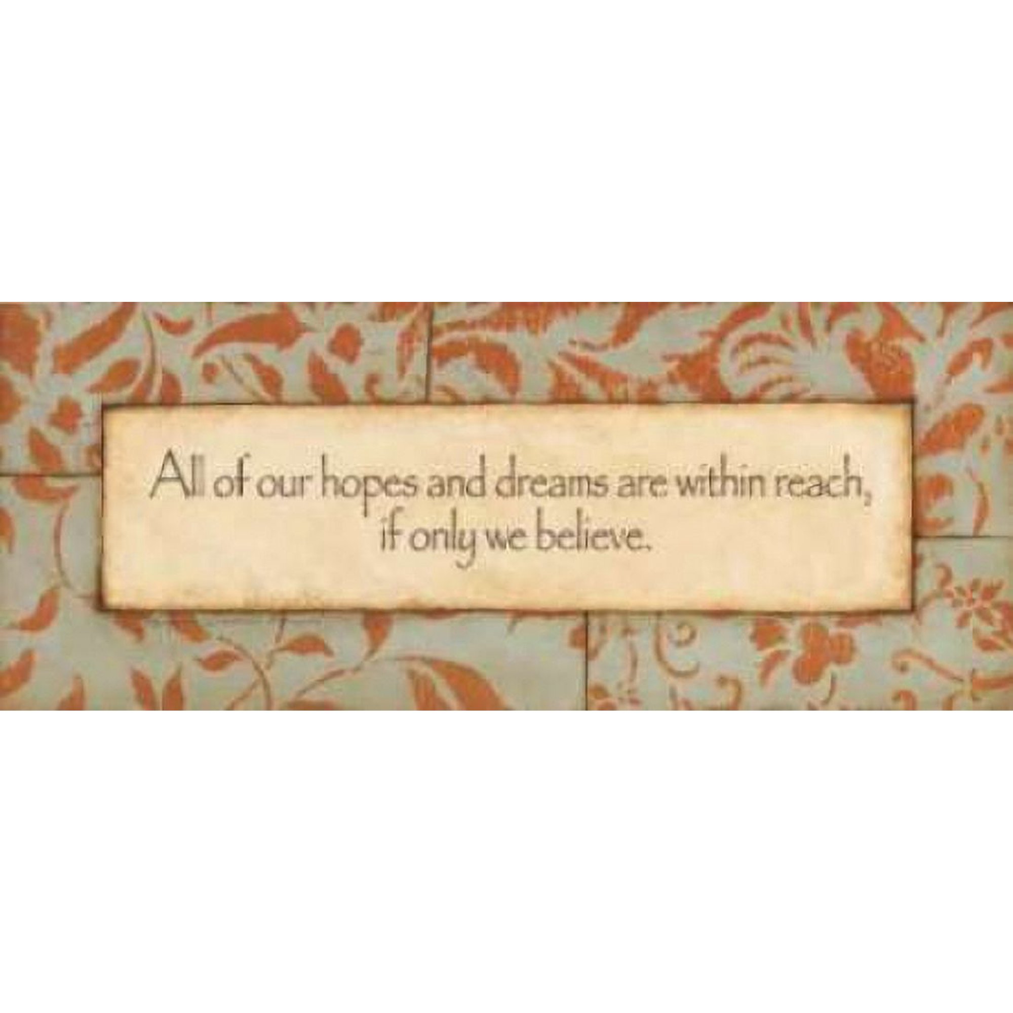Hopes and Dreams Poster Print by Stephanie Marrott (10 x 20)