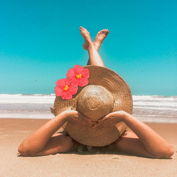 Homoyoyo Red EVA Faux Flowers 10 Pcs Hawaiian Theme Decorations Lifelike Artificial Floral for Party Home