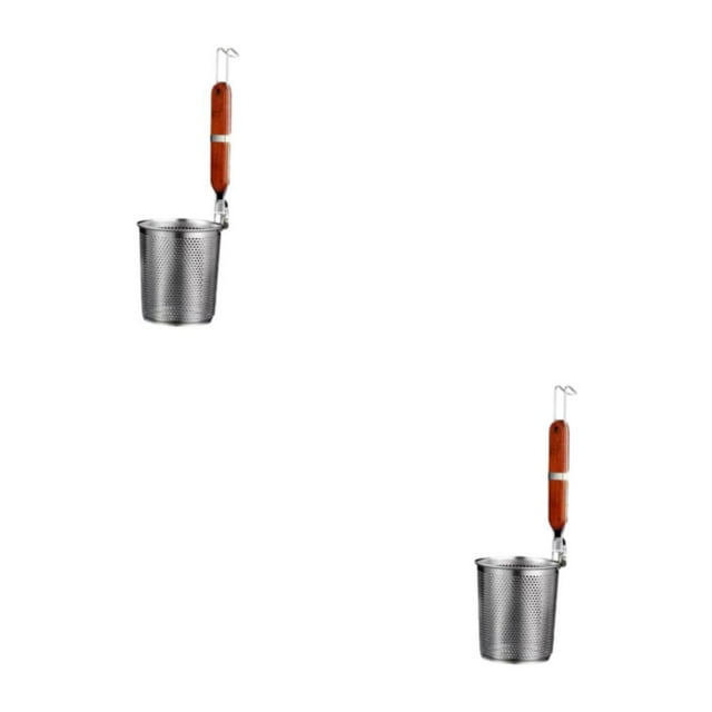 tssuouriy Food Strainer Convenient To And Store Made With Stainless Steel Stainless Steel Wire Strainer red 2Set