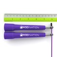 thumbnail image 3 of Cuerda para saltar ajustable de velocidad WOD Nation morada, 3 of 8