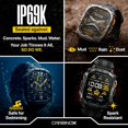 thumbnail image 6 of Carbinox Edge Smart Watch Rugged, 1.96″ AMOLED, Stainless Steel, IP69K/5ATM Fitness trackers, Dual-Band GNSS, 500mAh, Bluetooth Calls, Smart Watch for Android Phones iOS (Black), 6 of 8