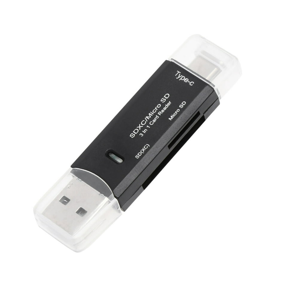 Usb Pro Reader HLONK 3 In Reader USB2.0 Micro USB Reader USB Type-C Reader Card Reader ...