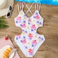 thumbnail image 2 of Gerichy Toddler Girl Swimsuit,Girls Bathing Suit Girls 1 Piece Swimsuit Cut Out Swimwear Summer Casual Tie Dye Beach Sport Bathing, 2 of 8