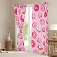 thumbnail image 3 of Homewish Donuts Dessert Blackout Curtains Set of 2 (52x84 Each) for Boys Girls Teens,Kawaii Fast Food Window Curtains,Dreamy Princess Curtains and Drapes,Ultra Soft Home Decor, 3 of 6