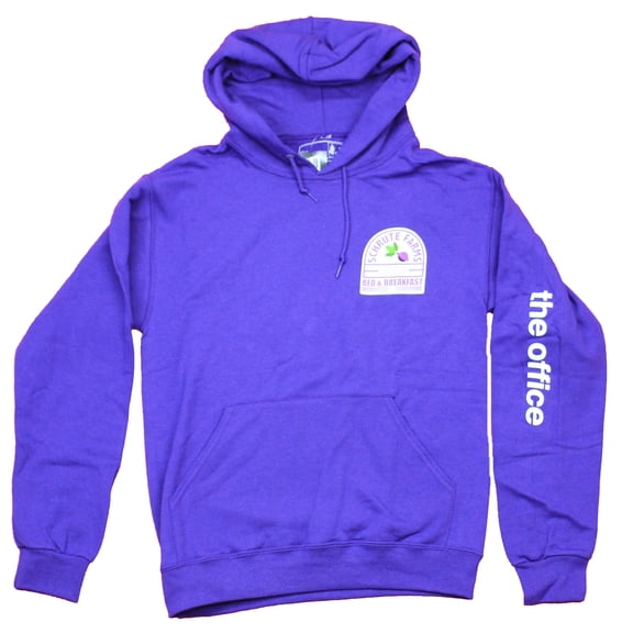 The Office Mens Pullover Hoodie - Schrute Farms Bed & Breakfast Lapel Logo (Small)