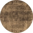 thumbnail image 1 of Ahgly Company Indoor Round Oriental Brown Industrial Area Rugs, 4' Round, 1 of 4