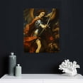 thumbnail image 4 of JEUXUS St. Michael Slaying The Devil by Raphael Art Canvas Print - Famous Fine Art Oil Painting Reproduction Canvas Wall Art Renaissance Art Home Decor 16x20 inch, 4 of 4