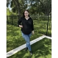thumbnail image 5 of CASSIE LIZ Plus Size Womens Blouses 3X Casual V neck 3/4 Sleeve Tops With Black Pattern Business Casual Office Work Blouse 3XL 22W 24W, 5 of 9