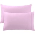 thumbnail image 1 of Algodón 300 hilos Número de fundas de almohada de tamaño estándar egipcio Fundas de almohada Fundas Rosa Conjunto de 2 Rosado, 1 of 6