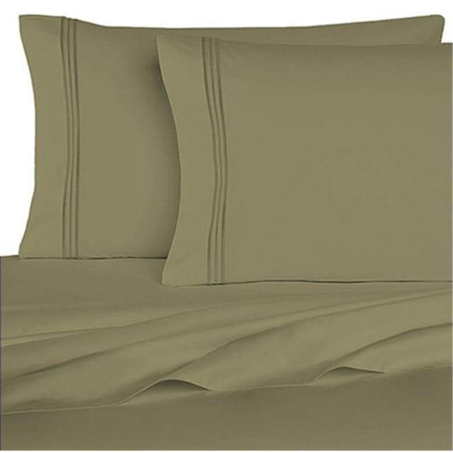 BedClothes 1800 Series 6 Piece Sheet Set - Sage - King