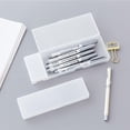 thumbnail image 3 of KLKCMS Stylo en Plastique Boîte de Rangement Fournitures de Bureau Scolaire Bleu L, 3 of 9
