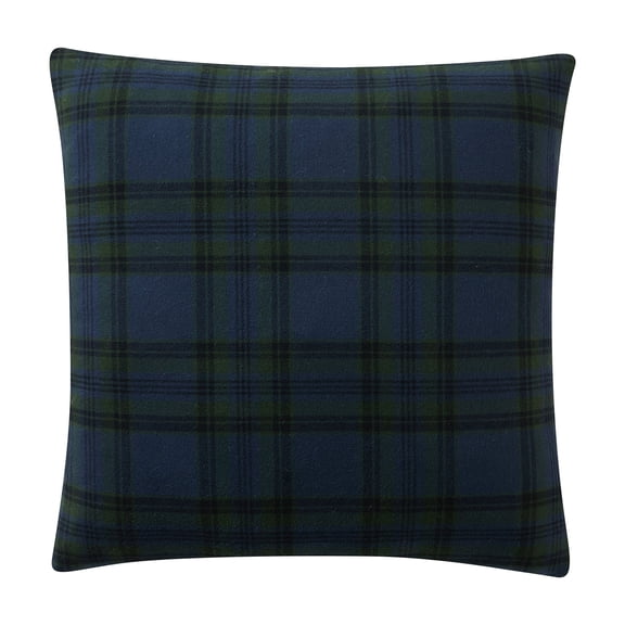 My Texas House 18" x 18" Angie Blue Plaid Decorative Pillow