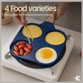 thumbnail image 3 of BAKKENMASTER 4-Cup Nonstick Granite Frying Pan, 500F Stove-Safe, Blue Marble, 3 of 4