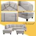 thumbnail image 5 of AYCP Furniture Sectional Sofa 3 Pieces L-Shape Sectional Sofa Set, 5 of 5