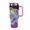Violet-style-25, variant on An-gelica Pick-les 40 Oz Car Cup Stainless Steel Tumbler with Handle, Lid, And Straw, Reusable Large Capacity Car Cup