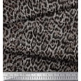 thumbnail image 1 of Soimoi White polyester Crepe Fabric Leopard Animal Skin Print Fabric by Yard 52 Inch Wide, 1 of 3