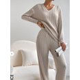 Cuteduck Womens Two Piece Lounge Tracksuit Sweatsuit Sets Long Sleeve V