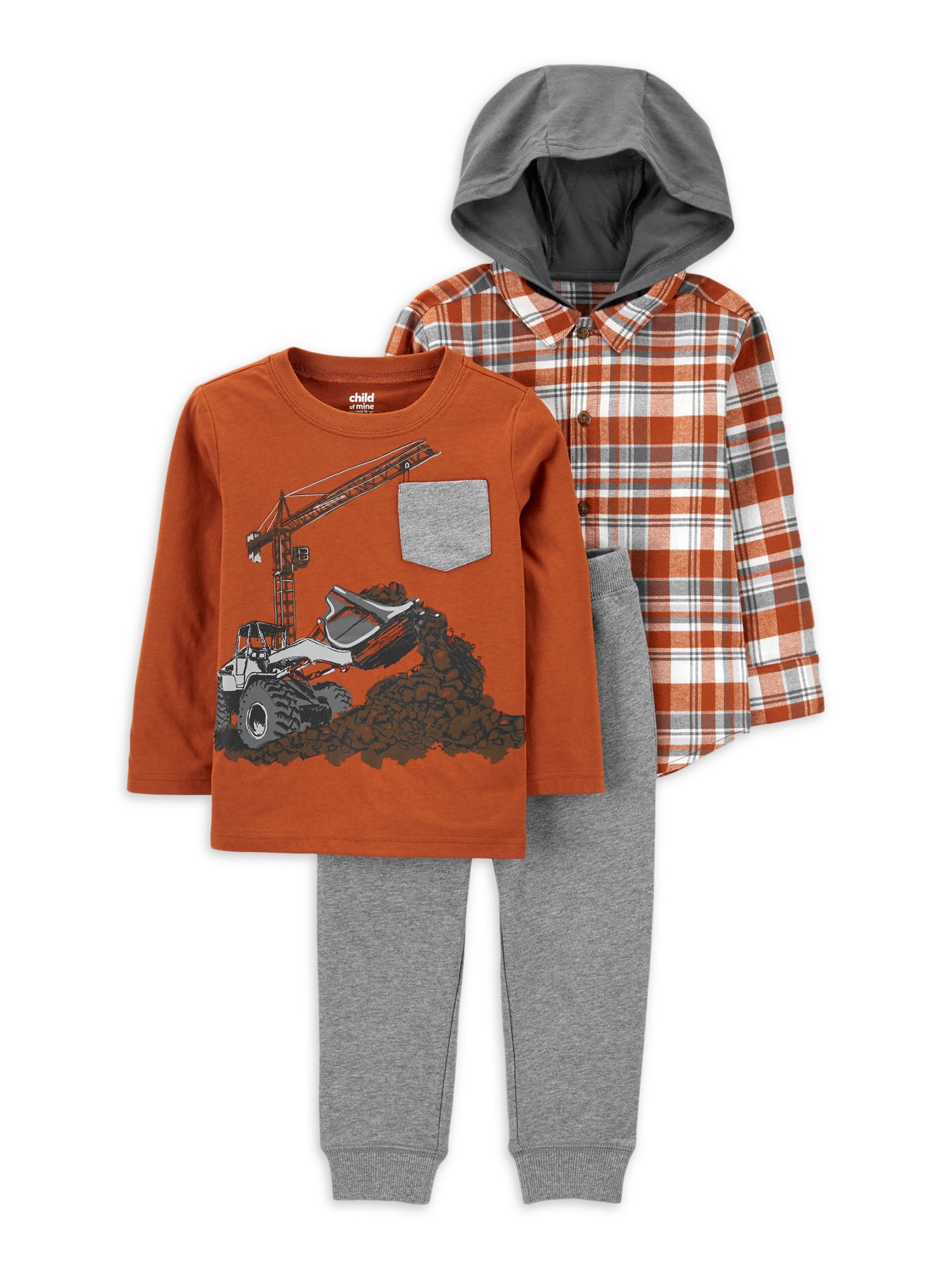 Carter's Child of Mine Baby and Toddler Boy LongSleeve Hooded Shirt, T