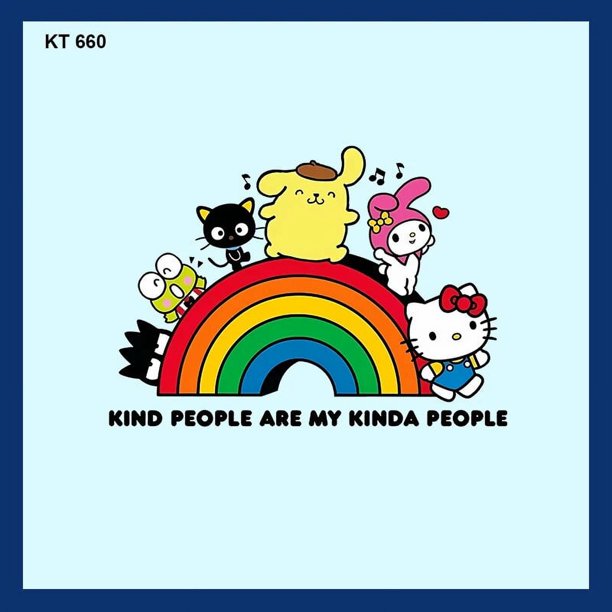 Sanrio HelloKitty pegatina de ropa de transferencia caliente, dibujos animados DIY, transferencia de calor, camiseta para niños, Sudadera con capucha, apliques, parches, transferencia de hierro