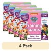 (4 pack) Parent's Choice Paw Patrol Training Pants for Girls, 3T/4T, 21 Count