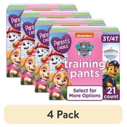 (4 pack) Parent's Choice Paw Patrol Training Pants for Girls, 3T/4T, 21 Count