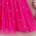 thumbnail image 6 of ATORRE Little Girls Princess DressesKids Ruffle Sleeveless Sparkly Star Print Tulle Gown Fashion Birthday Party Formal Dress 2026 Hot Pink 7-8 Years, 6 of 8