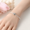 thumbnail image 6 of MULA European 925 Sterling Silver Snake Bracelet Flowers Clasp Chain for Charms Women Jewelry, 6 of 6