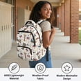 thumbnail image 6 of HUISEFOR Cowboy Boots Bow School Backpack for Kids 17 Inch School Bag Backpack for School, Lightweight Flap Backpack with Side Pockets Breathable Shoulder Bookbag Ages 6-12 Back to School, 6 of 7