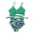 thumbnail image 4 of Inleife Fashion Women's Bikinis Sets Sleeveless Printed Bikini Set Swimsuit Push-Up Padded Swimwear Swimsuit Beachwear, 4 of 4